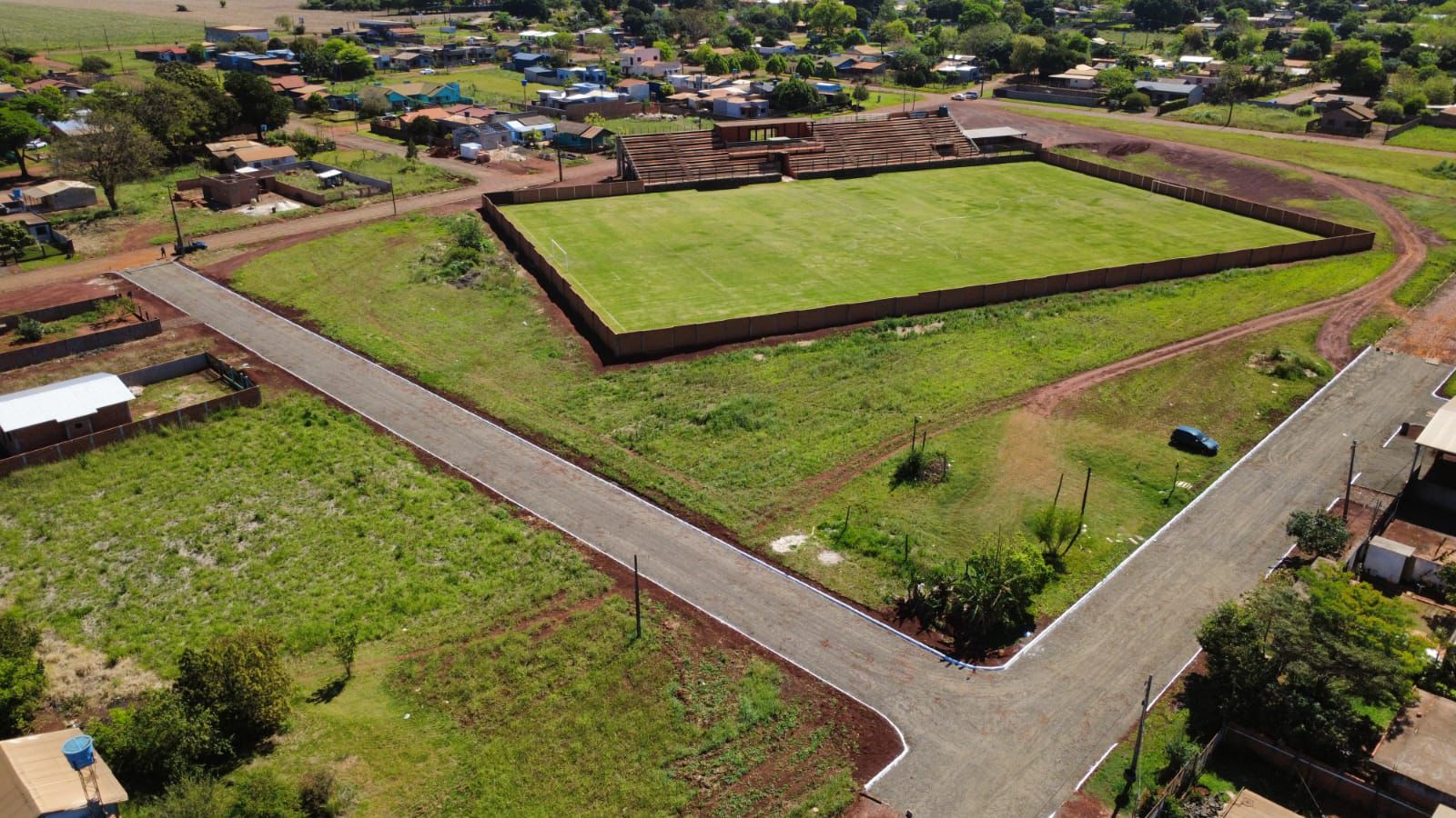 Inauguración de empedrados en San Alberto