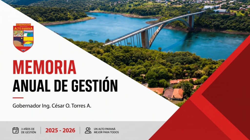 Portada de memoria anual de gestión 2025-2026
